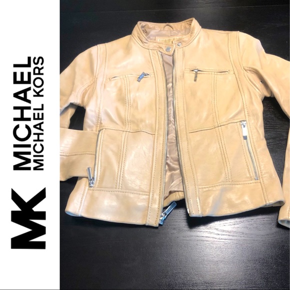 MICHAEL KORS Zip Front Buttery Leather Jacket - Picture 3 of 6